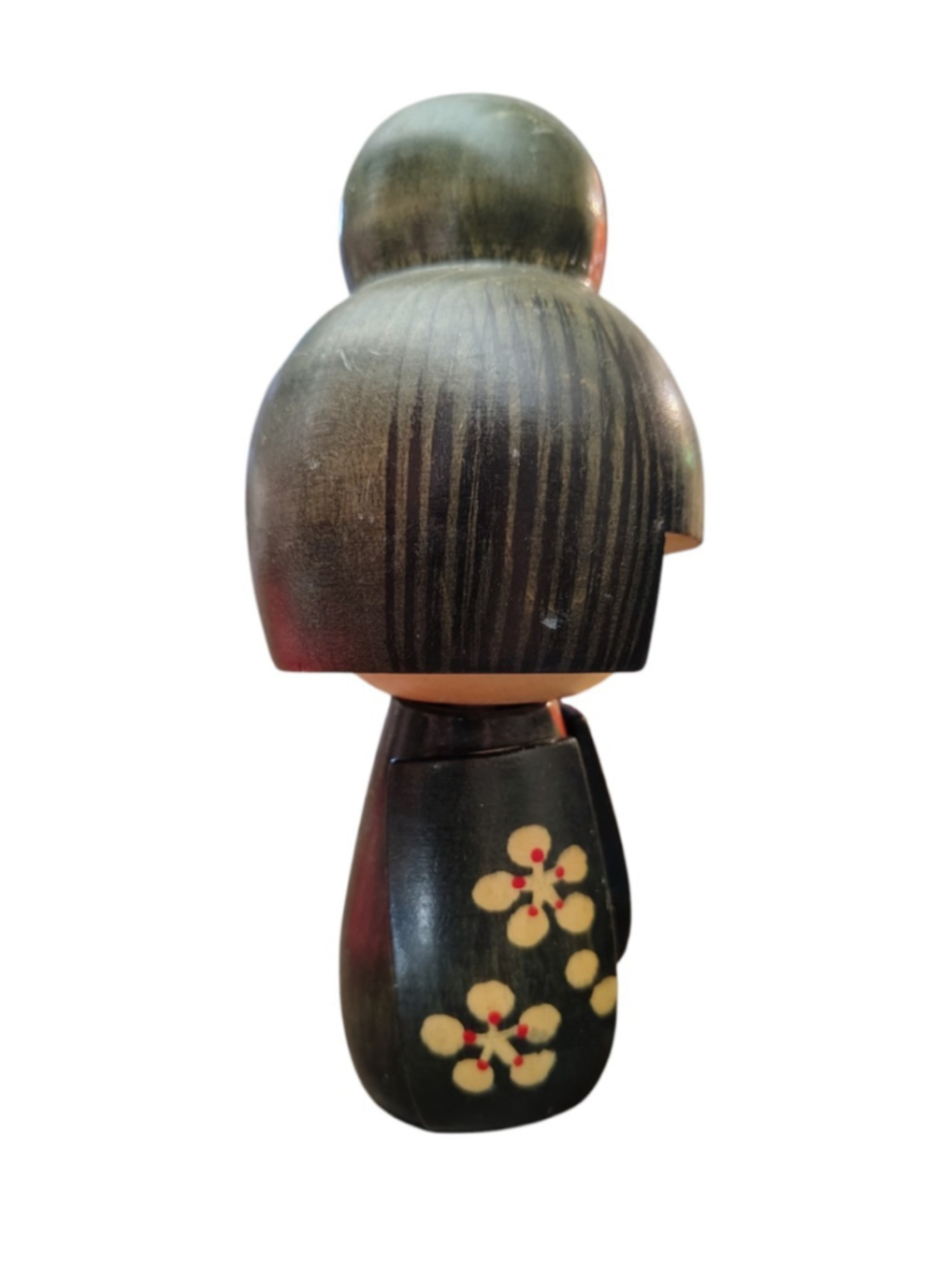 Japanese Wooden KOKESHI Doll Vintage KIMONO Cute Signed - Picture 5 of 8